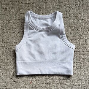 ALO Yoga White Crop Top